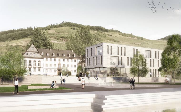Rathaus Zell an der Mosel 3d  Vorne