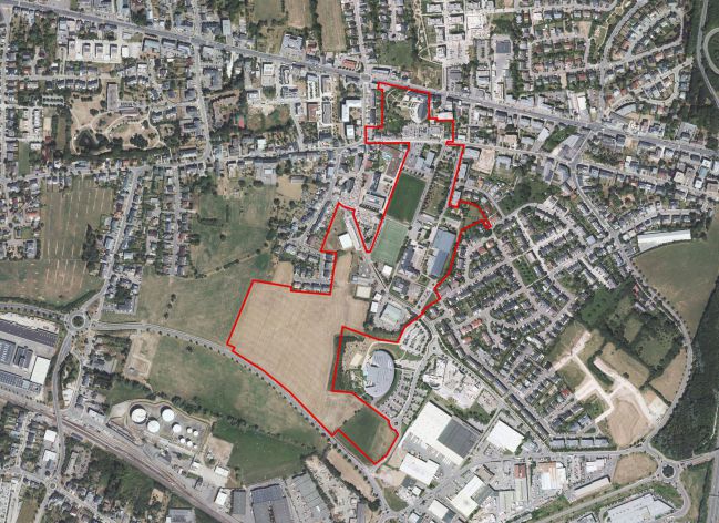 Centre Strassen Plan localisation