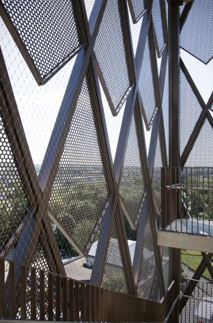 Facade Detail lift tower seen from inside 01