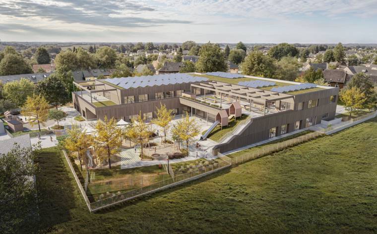 School Baltzing Exterior©Rendertaxi web