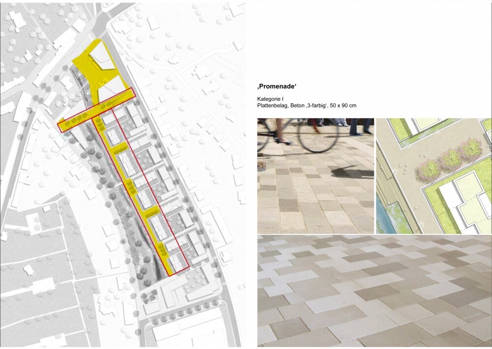 Open space design town center 'JongMëtt', Junglinster (LUX)