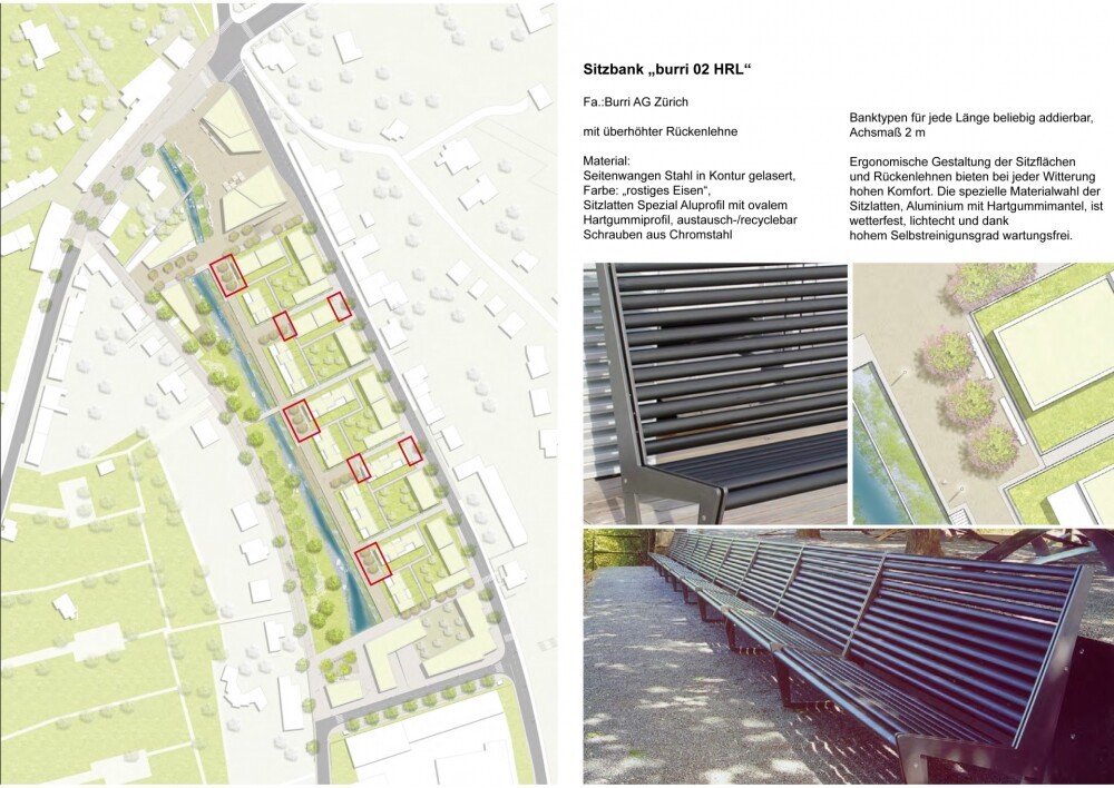 Open space design town center 'JongMëtt', Junglinster (LUX)
