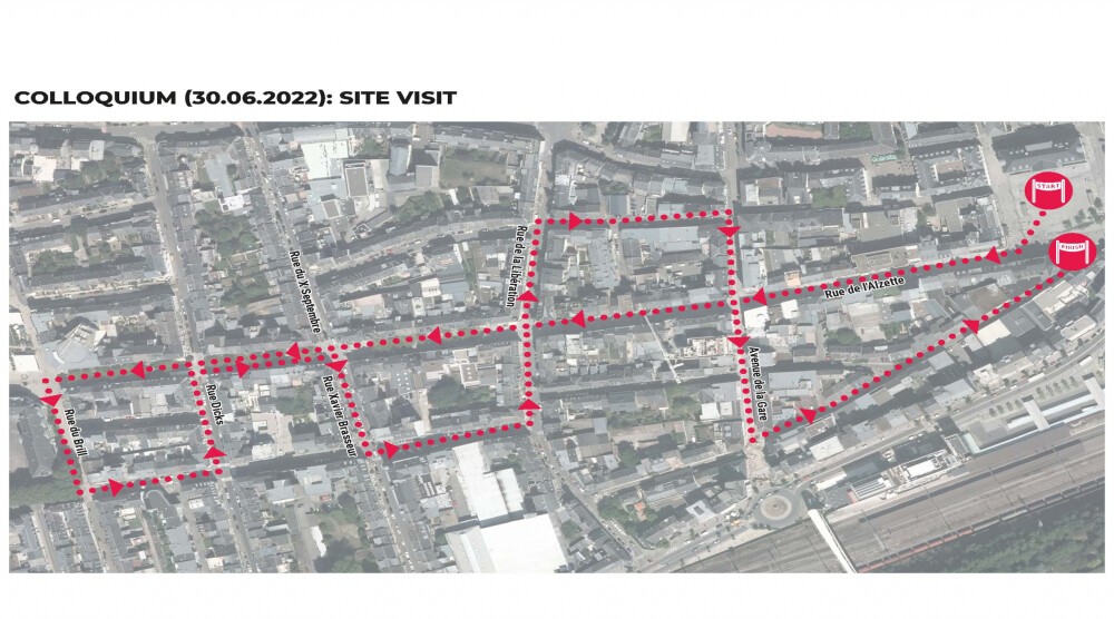 Enquiry Colloquium Open Space Design Competition, Rue de l'Alzette (LUX)