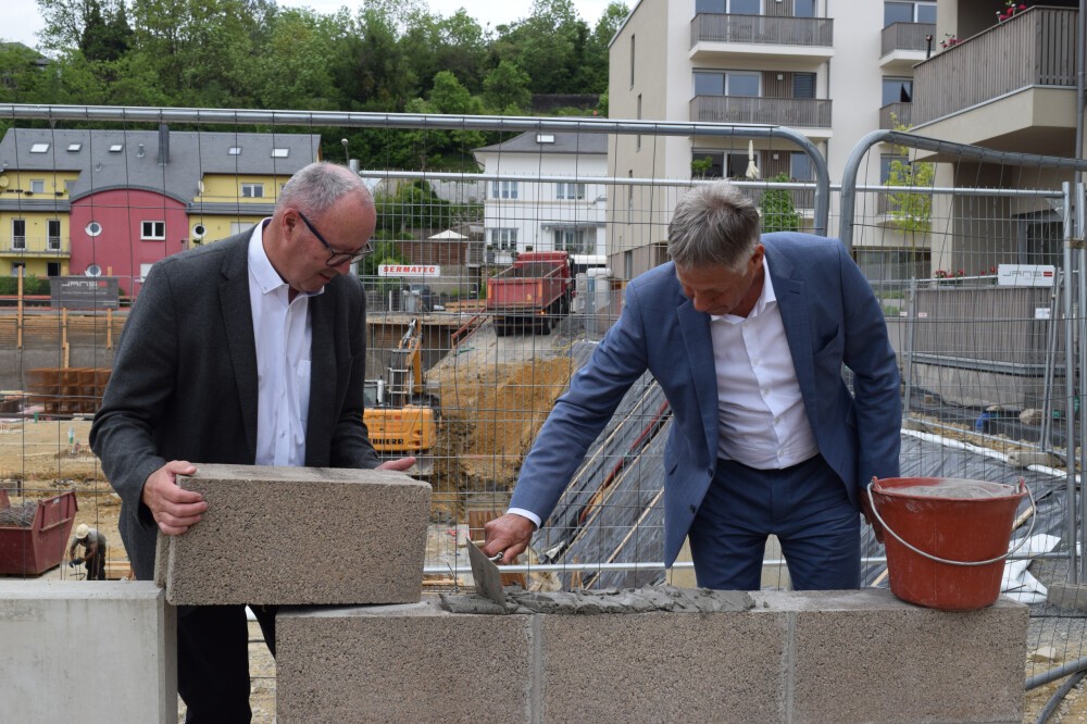 Cornerstone ceremony "Fagus" residential complex, Junglinster (LUX)