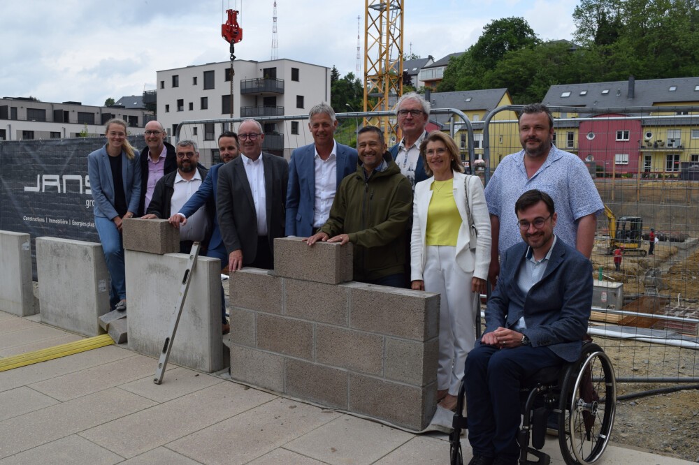Cornerstone ceremony "Fagus" residential complex, Junglinster (LUX)