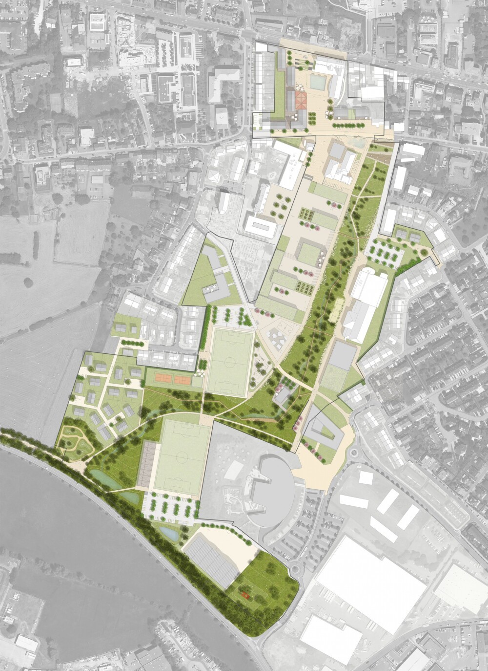 New city center, Strassen (LUX)