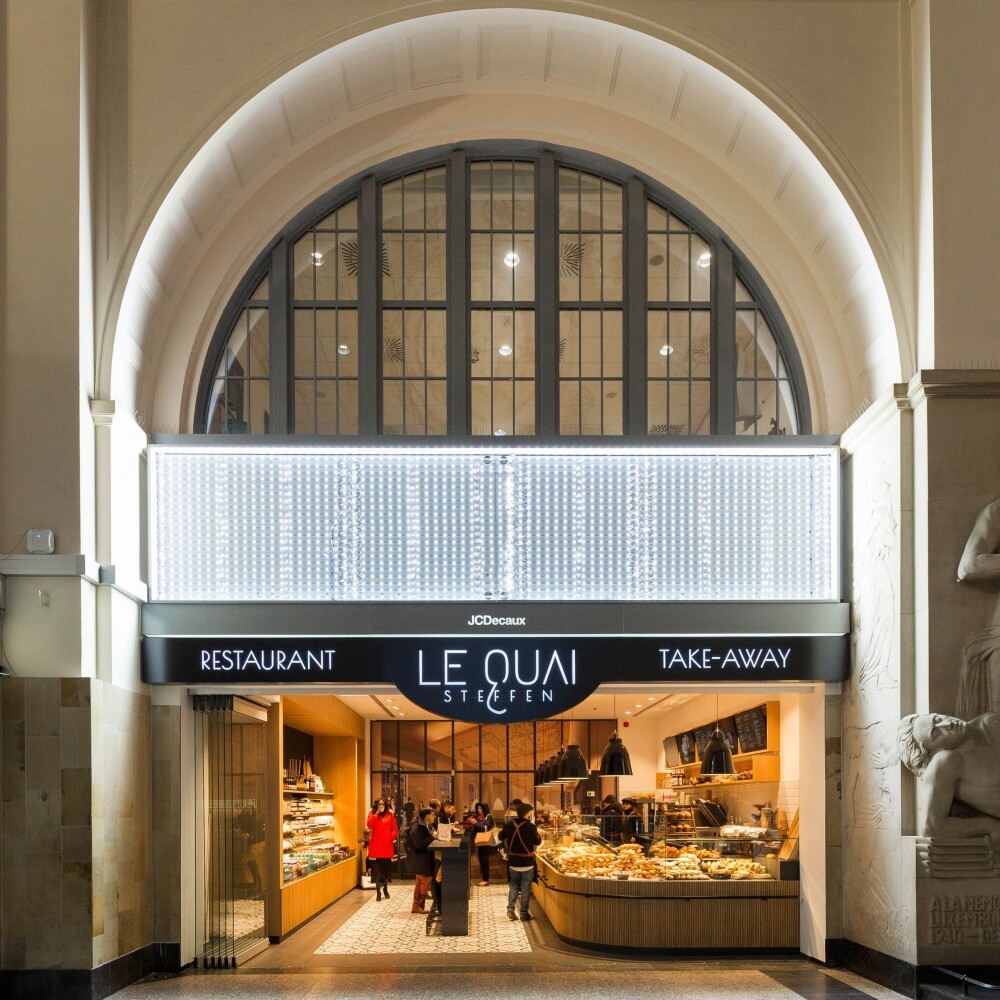 Take-Away 'Le Quai Steffen' Gare Luxembourg (LUX)