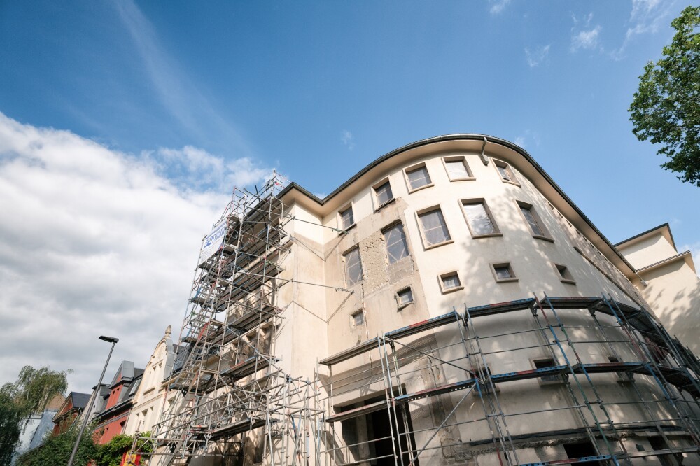 Construction site visit at the Ariston, Esch-sur-Alzette (LUX)