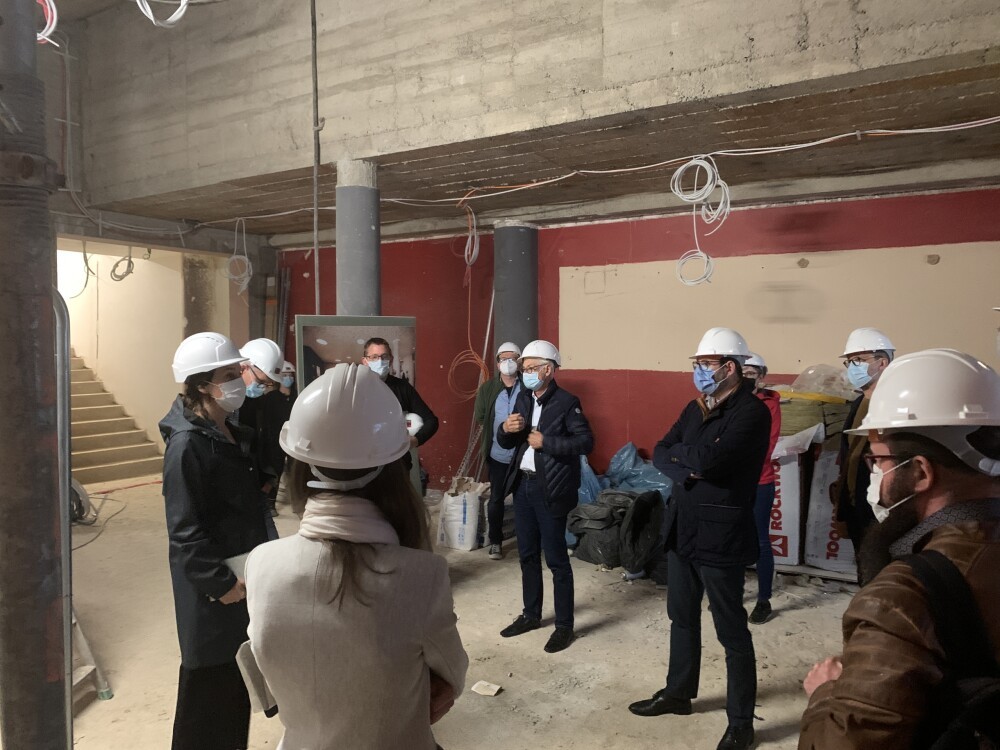 Construction site visit at the Ariston, Esch-sur-Alzette (LUX)