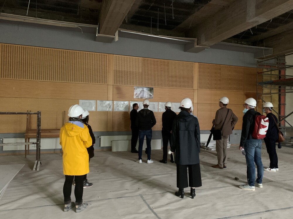 Construction site visit at the Ariston, Esch-sur-Alzette (LUX)