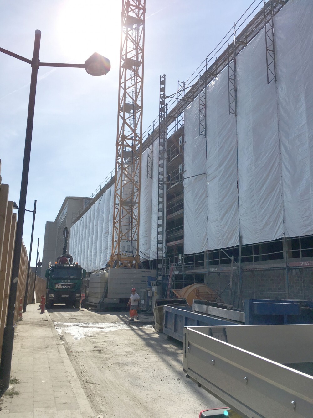 The parking garage Neipperg (Luxembourg city) is constantly evolving.