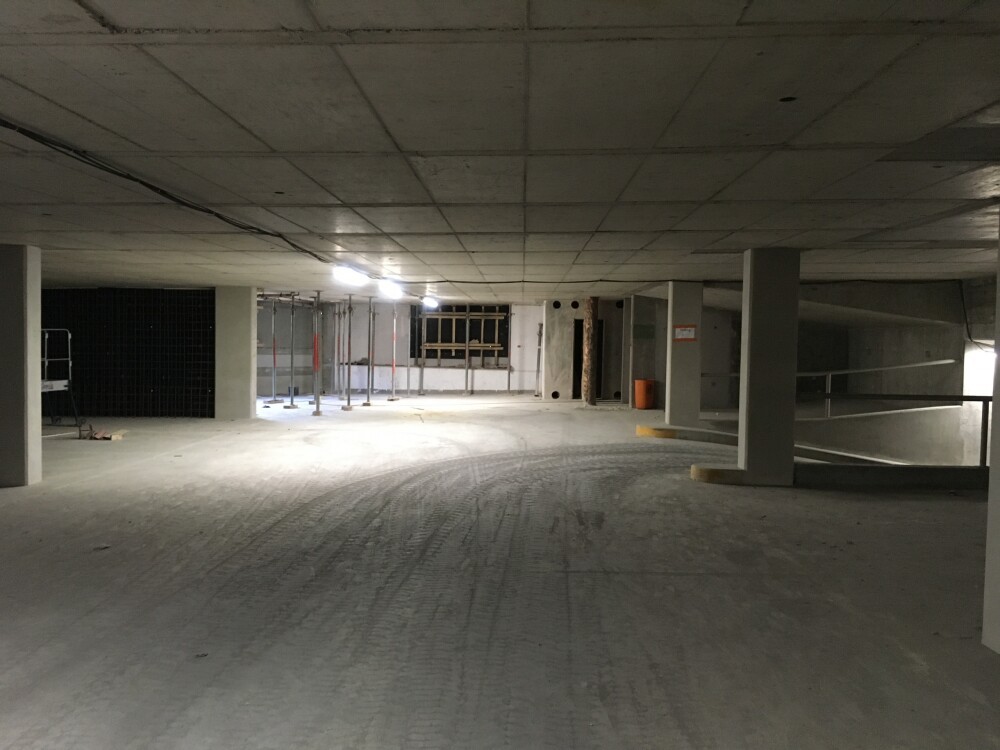 The parking garage Neipperg (Luxembourg city) is constantly evolving.