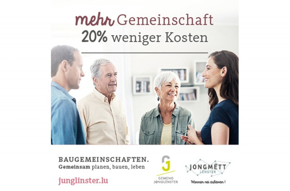 Participate in a unique Joint building project in the centre of Junglinster (L).