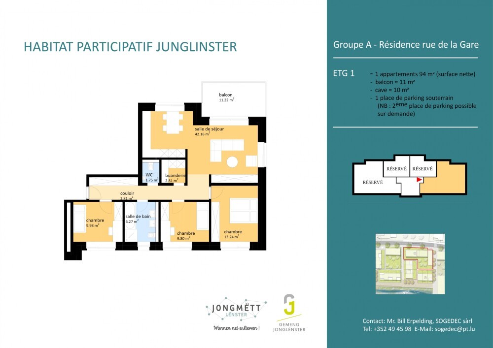 Participate in a unique Joint building project in the centre of Junglinster (L).