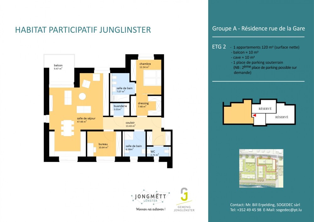 Participate in a unique Joint building project in the centre of Junglinster (L).
