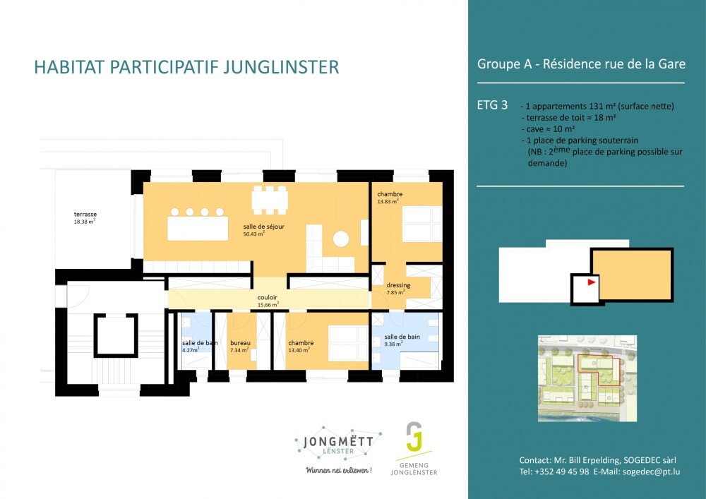 Participate in a unique Joint building project in the centre of Junglinster (L).