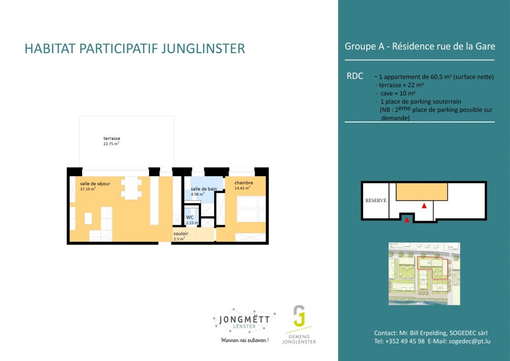 Participate in a unique Joint building project in the centre of Junglinster (L).