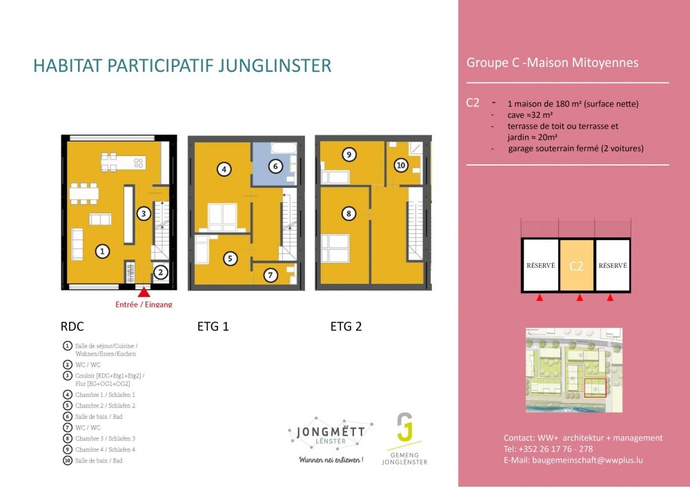 Participate in a unique Joint building project in the centre of Junglinster (L).