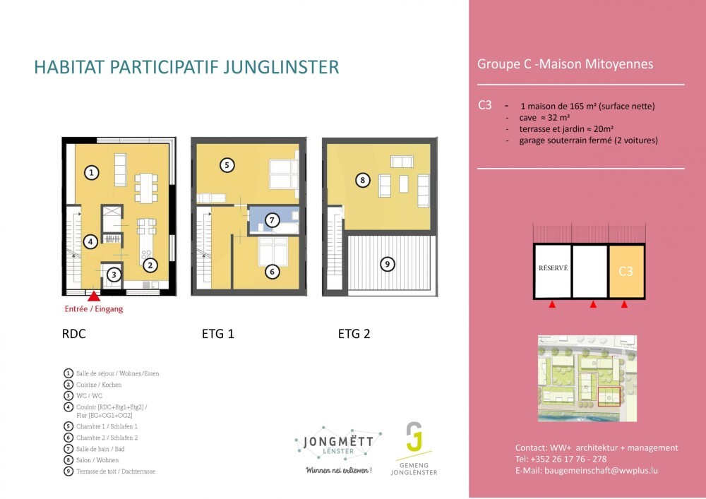 Participate in a unique Joint building project in the centre of Junglinster (L).
