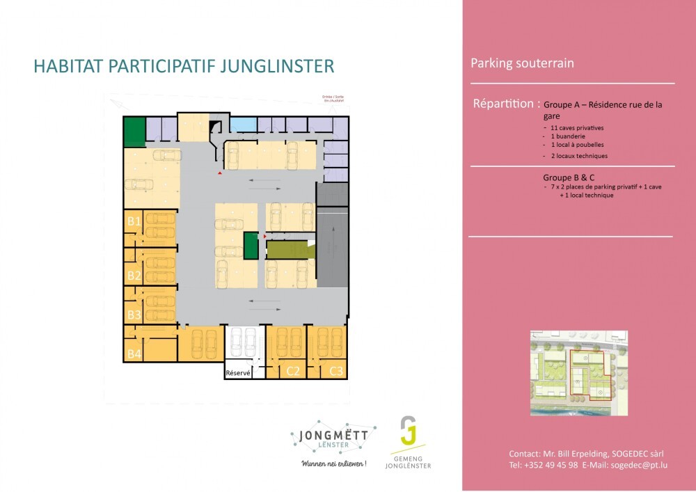 Participate in a unique Joint building project in the centre of Junglinster (L).