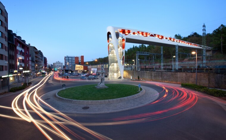 Bike and pedestrian bridge Galgenberg, Esch-sur-Alzette (LUX)