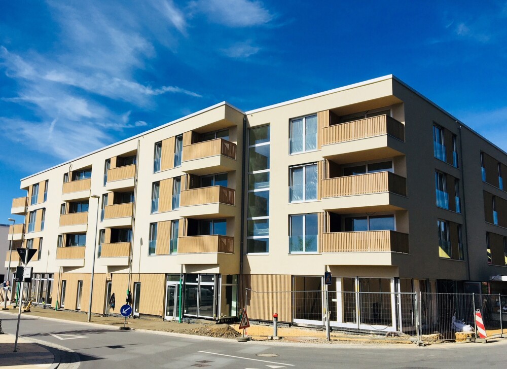 "Milvus & Lanius", Junglinster (L).The work on the two residences is progressing.