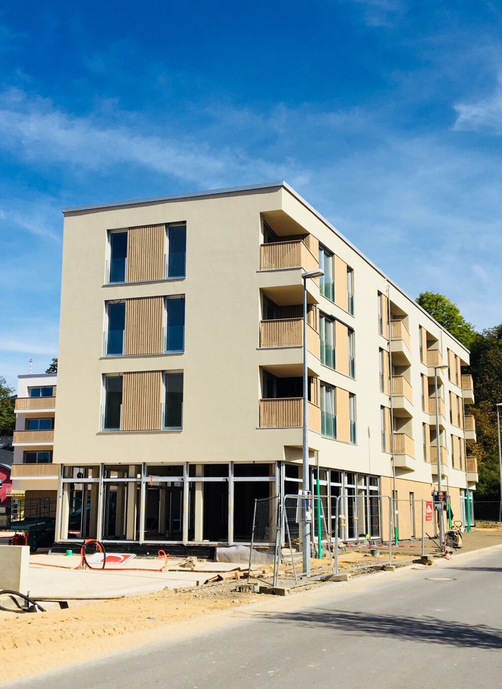 "Milvus & Lanius", Junglinster (L).The work on the two residences is progressing.