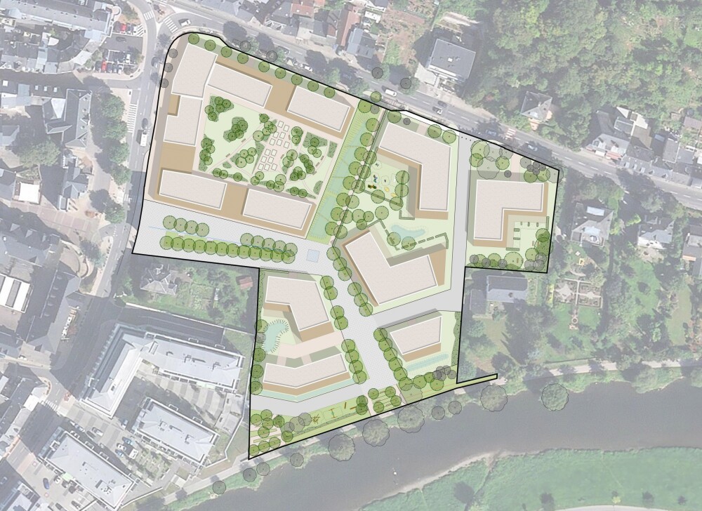 PAP Former Military City of Diekirch (LUX): presentation to the press by the Housing Minister, the Mayor of Diekirch and the SNHBM.