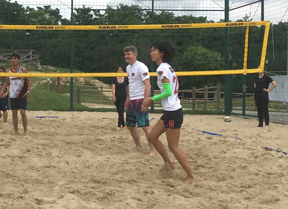 WW+ does sport: football tournament and beach volleyball were on the programme.