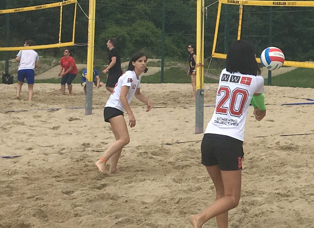 WW+ does sport: football tournament and beach volleyball were on the programme.