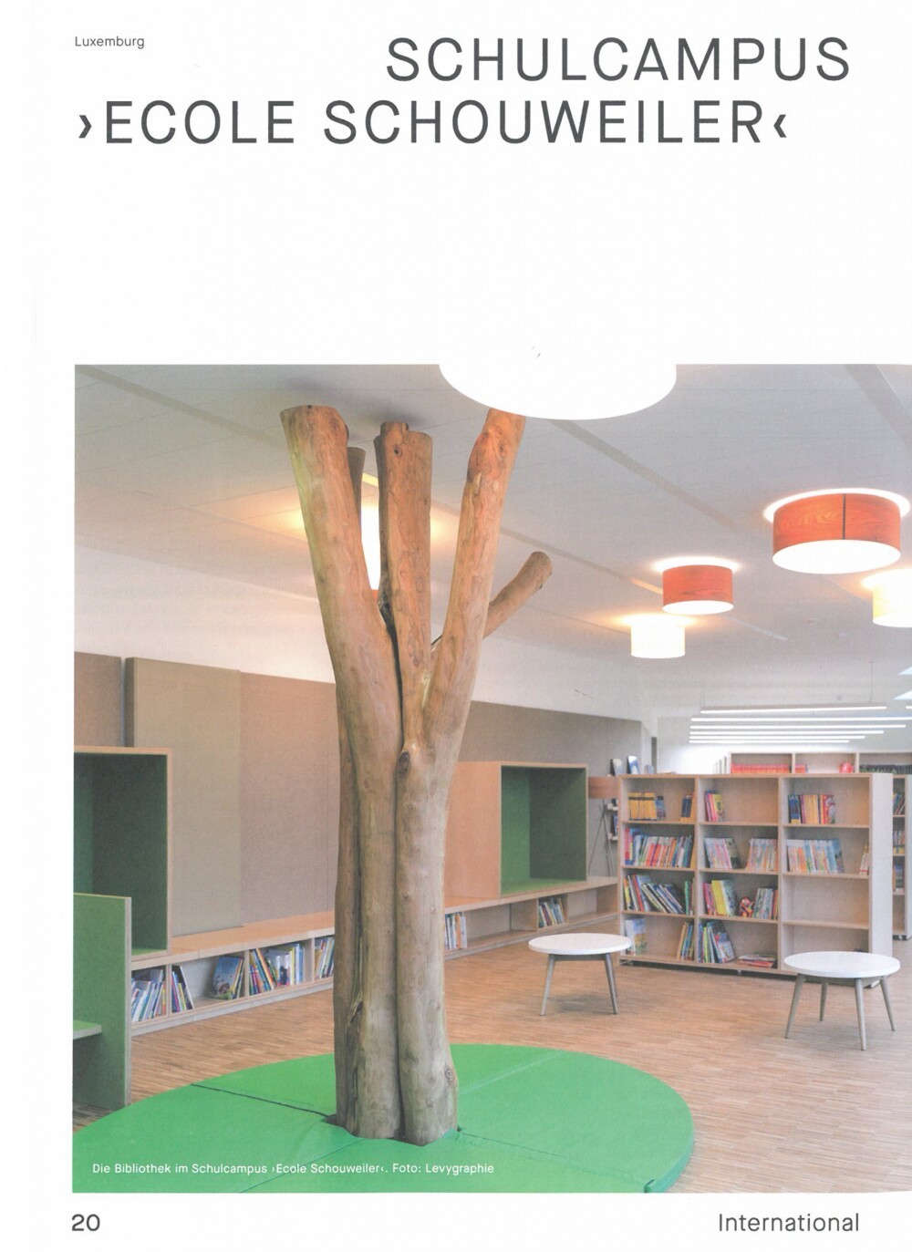 "École Schouweiler" in the last issue of the magazine SCHULBAU (GER)