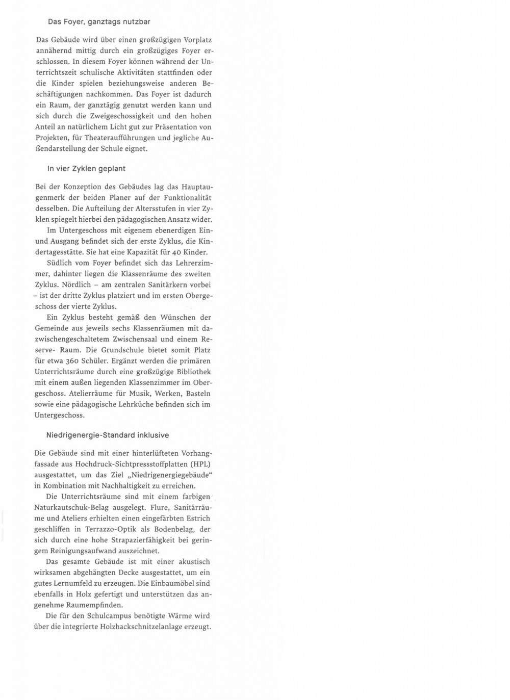 "École Schouweiler" in the last issue of the magazine SCHULBAU (GER)