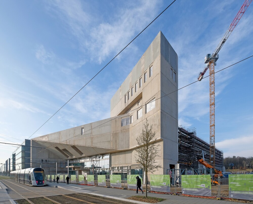 The construction of the new building of the National Library of Luxembourg (BNL) continues to progress.