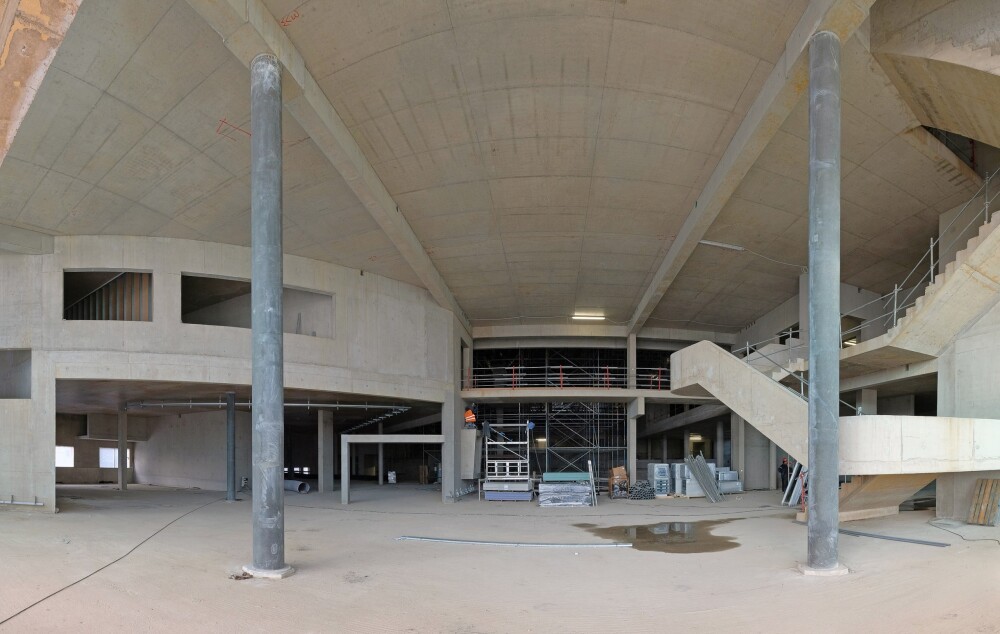 The construction of the new building of the National Library of Luxembourg (BNL) continues to progress.