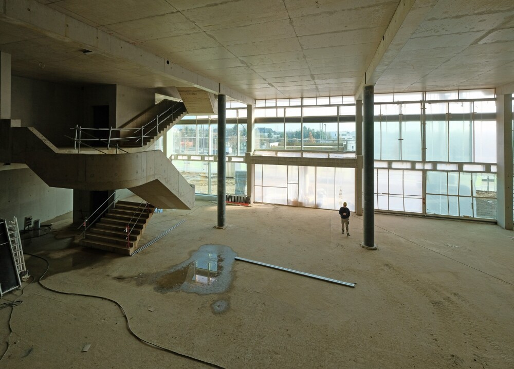 The construction of the new building of the National Library of Luxembourg (BNL) continues to progress.