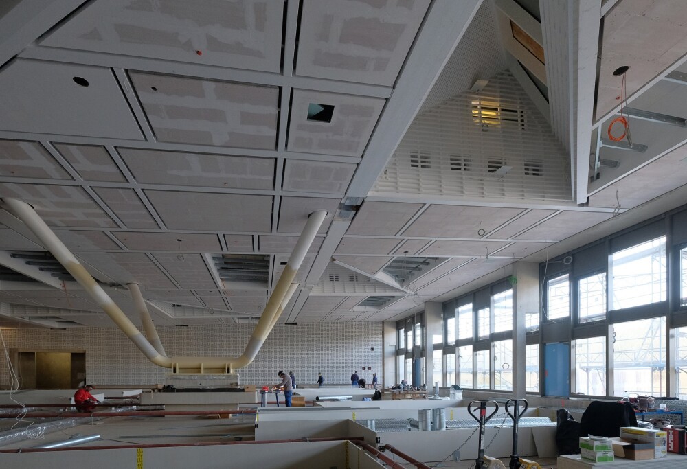 The construction of the new building of the National Library of Luxembourg (BNL) continues to progress.