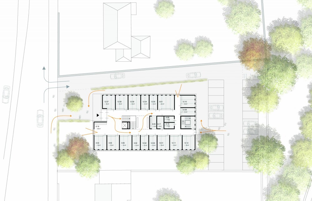 Construction of a new administrative building for the district administration of Trier-Saarburg,"Ostallee 71", Trier (D)