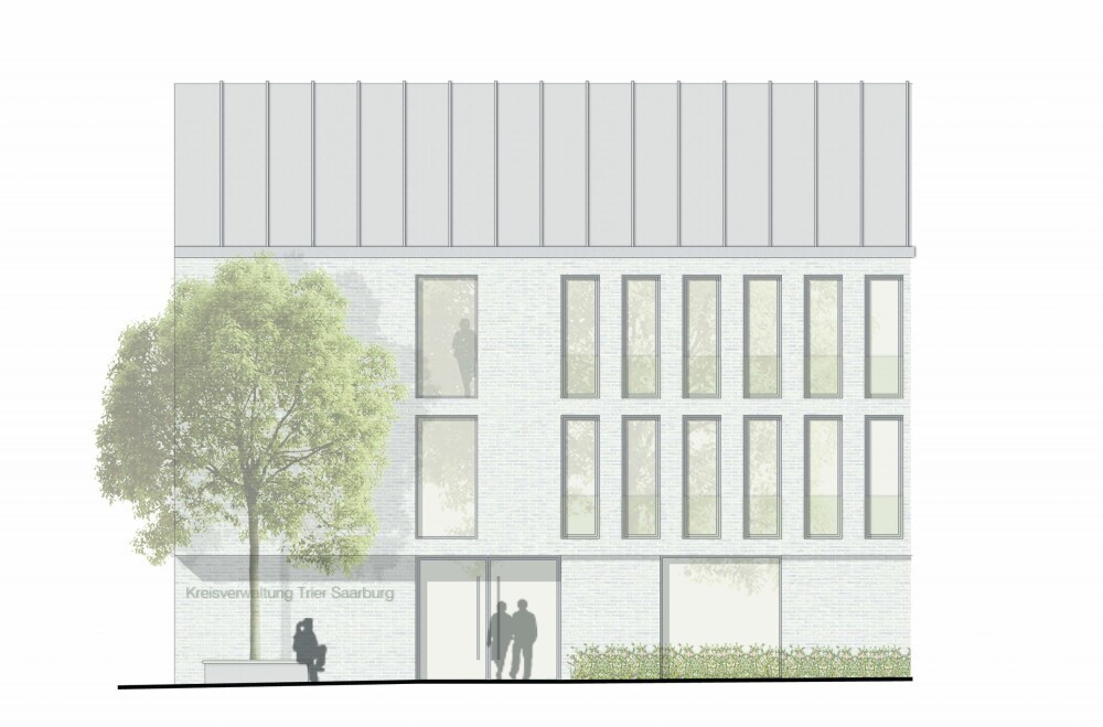 Construction of a new administrative building for the district administration of Trier-Saarburg,"Ostallee 71", Trier (D)
