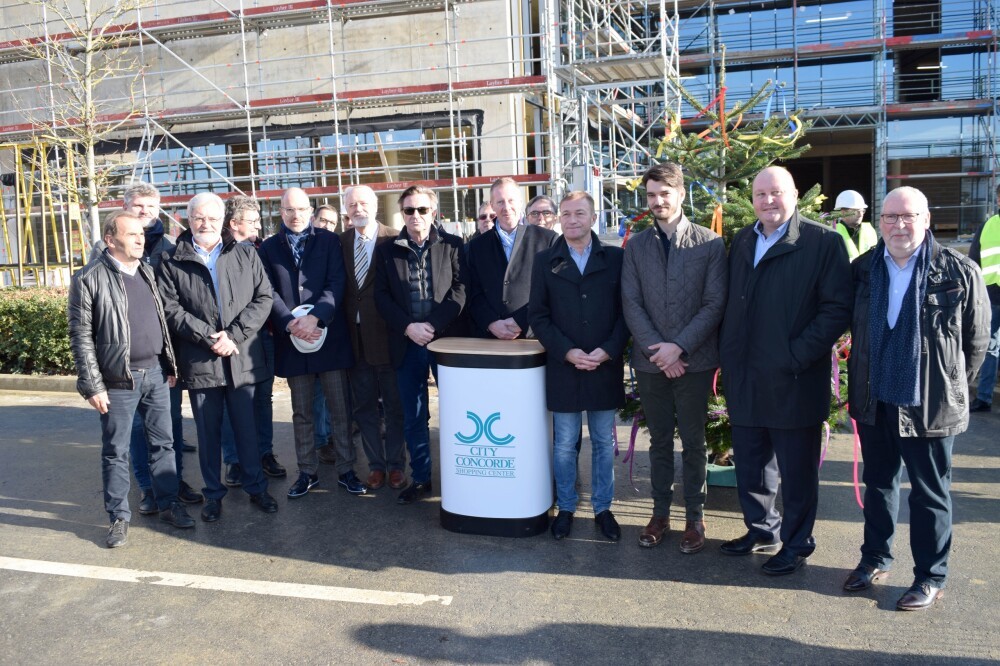 The construction of the extension of the "City Concorde" shopping mall is progressing rapidly