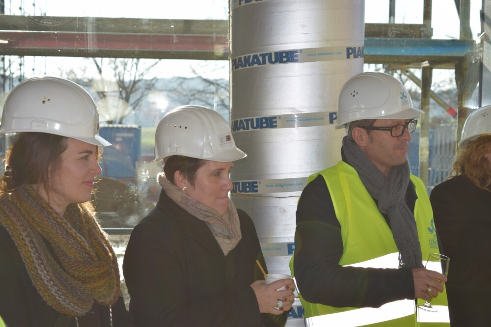 The construction of the extension of the "City Concorde" shopping mall is progressing rapidly