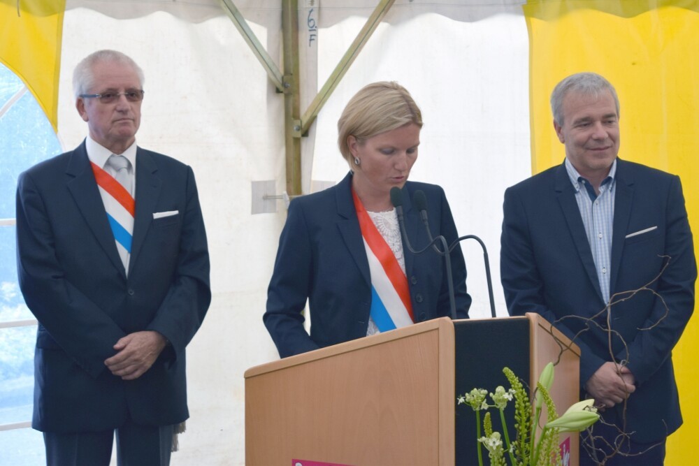 Grundsteinlegung für das Pilotprojekt der neuen Schule in Leudelange