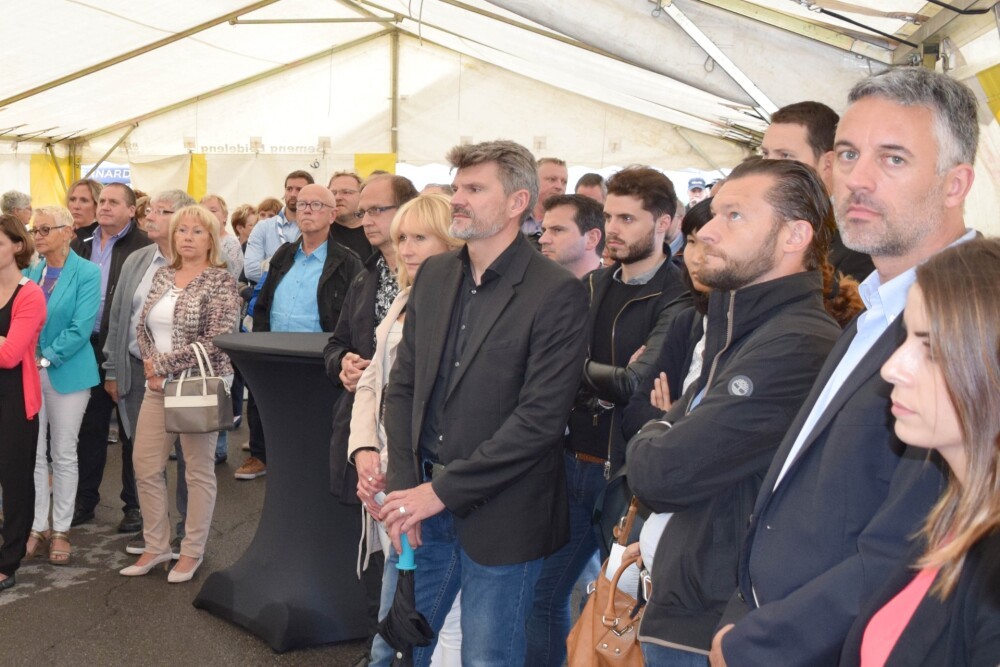 Grundsteinlegung für das Pilotprojekt der neuen Schule in Leudelange