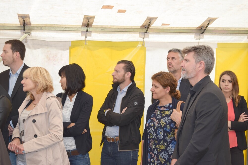 Grundsteinlegung für das Pilotprojekt der neuen Schule in Leudelange