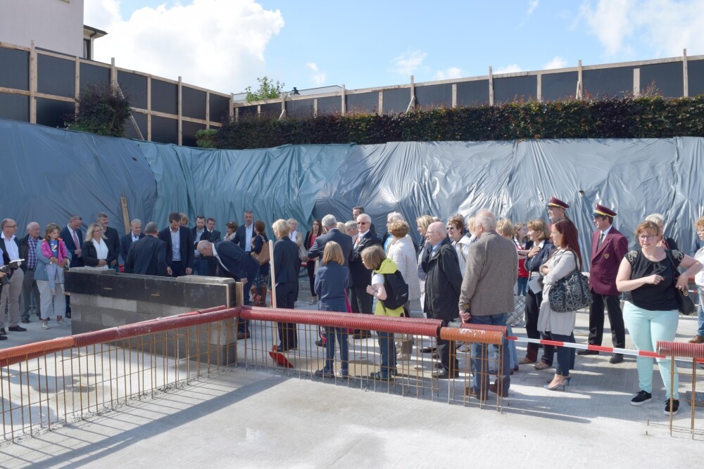 Grundsteinlegung für das Pilotprojekt der neuen Schule in Leudelange