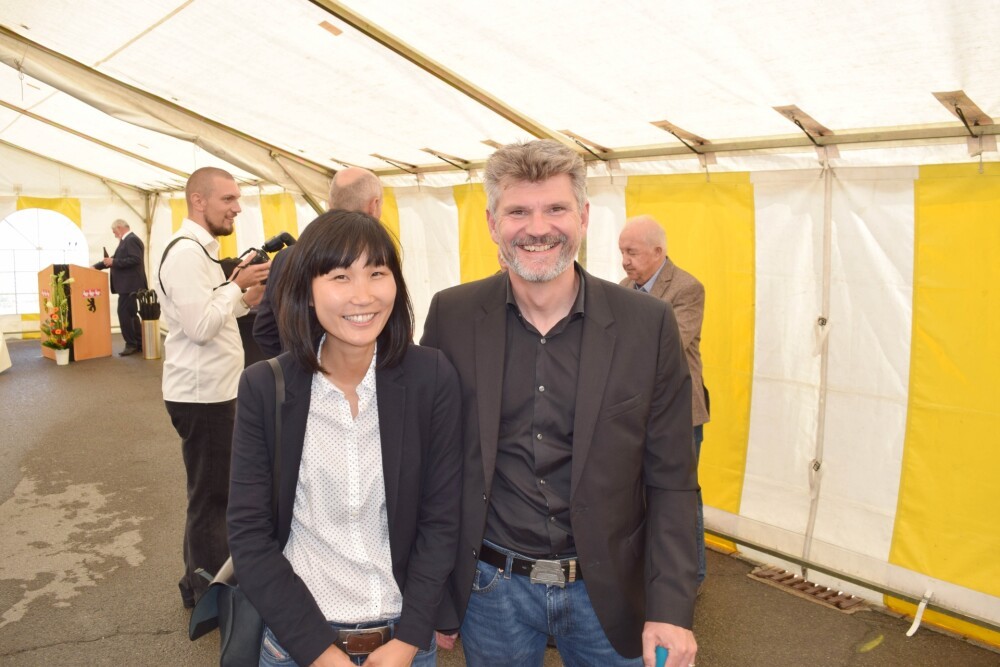 Grundsteinlegung für das Pilotprojekt der neuen Schule in Leudelange