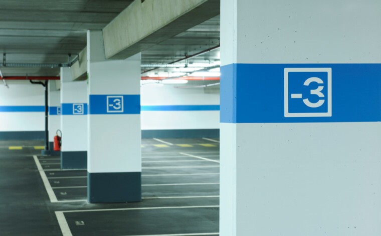 Underground parking, Place de la Résistance, Esch-sur-Alzette (LUX)