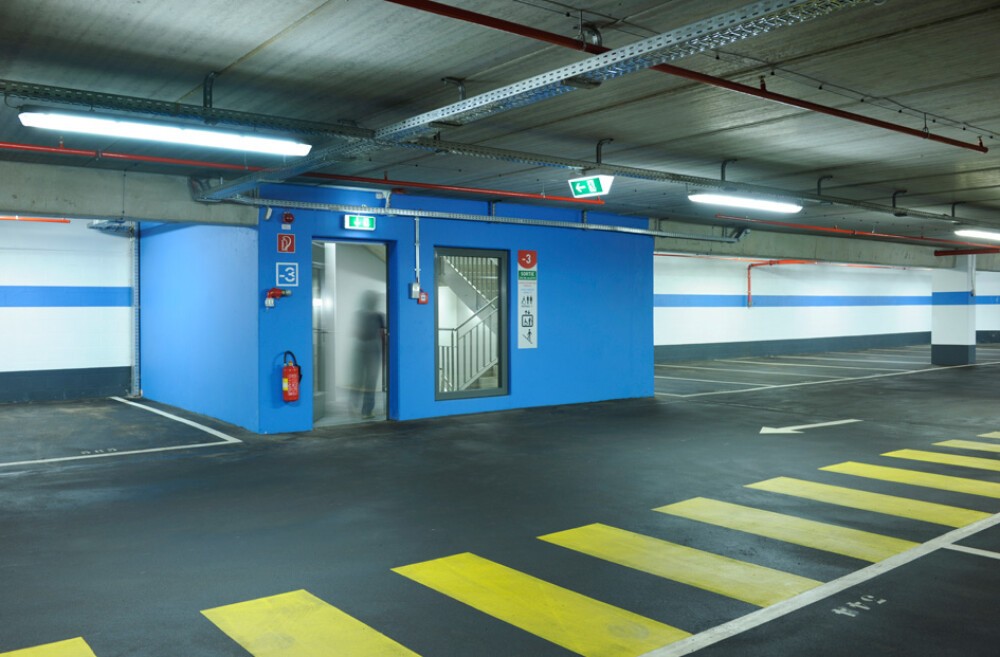 Underground parking, Place de la Résistance, Esch-sur-Alzette (LUX)