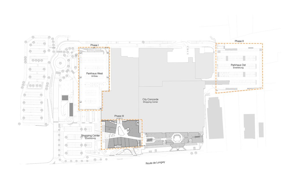 Parking Lifestyle center 'City Concorde' Bertrange (LUX)
