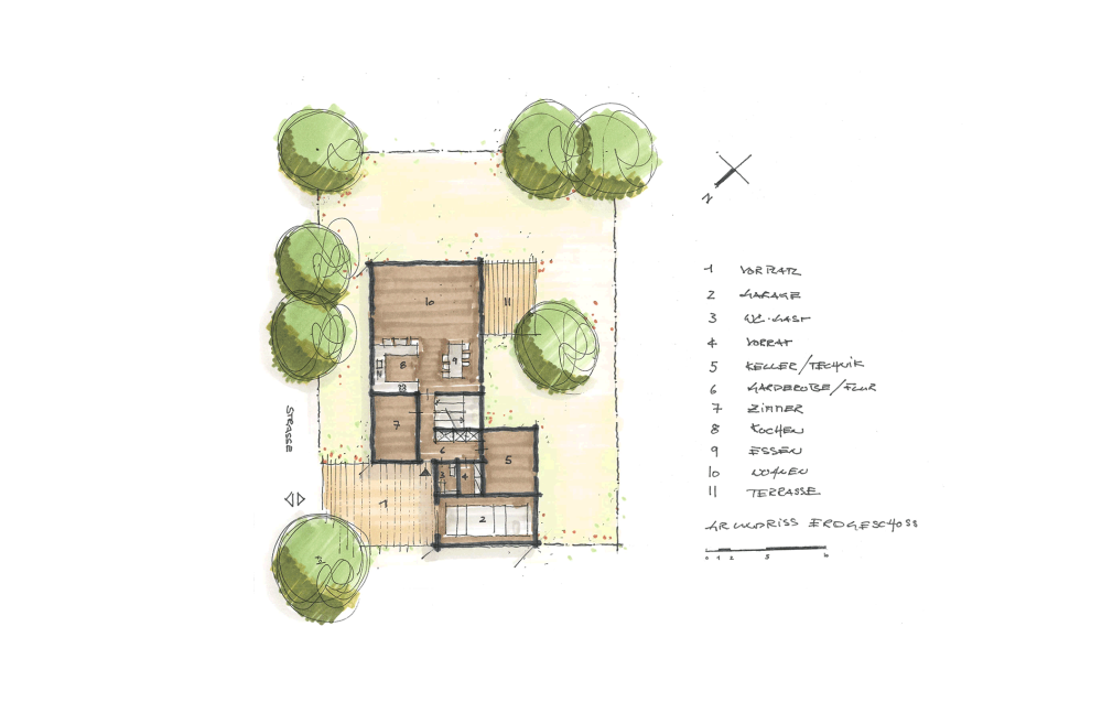 Urban pre-study timber construction settlement Mechernich (GER)