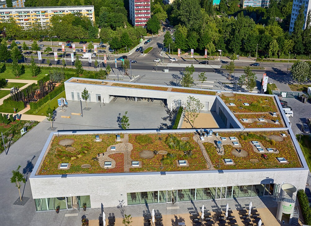 Besucherzentrum 'Gärten der Welt', Berlin (D) - Biodiversitätsdach